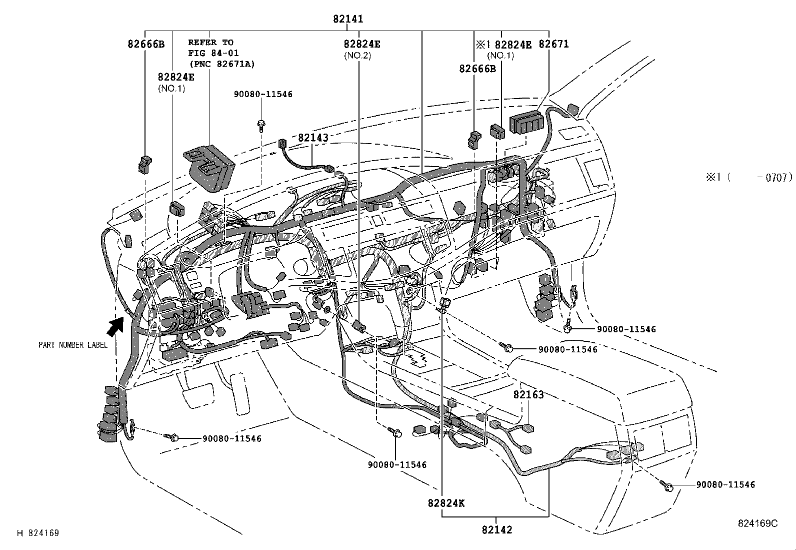 82121-07250 WIRE, ENGINE product image