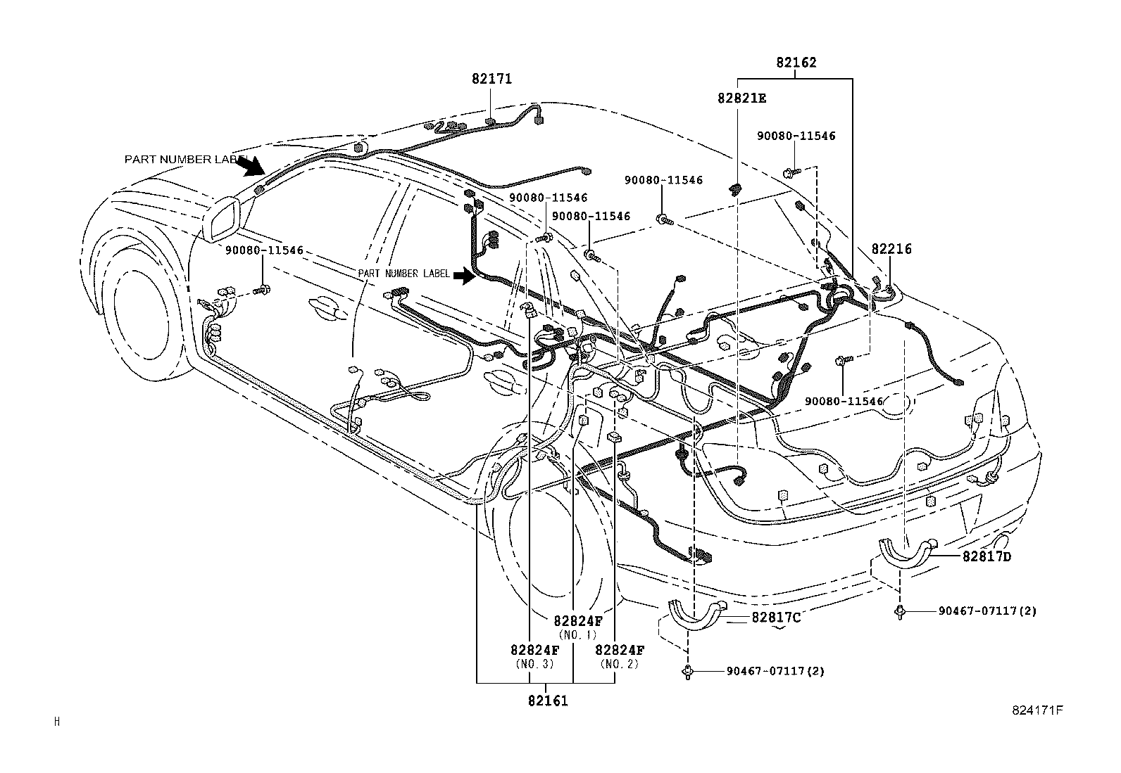 82121-07250 WIRE, ENGINE product image