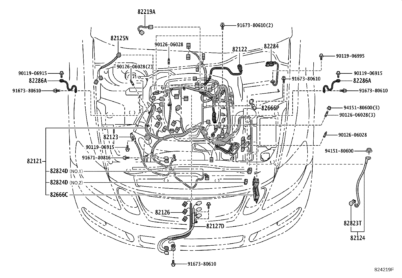 82151-30B00 WIRE, FRONT DOOR, RH product image