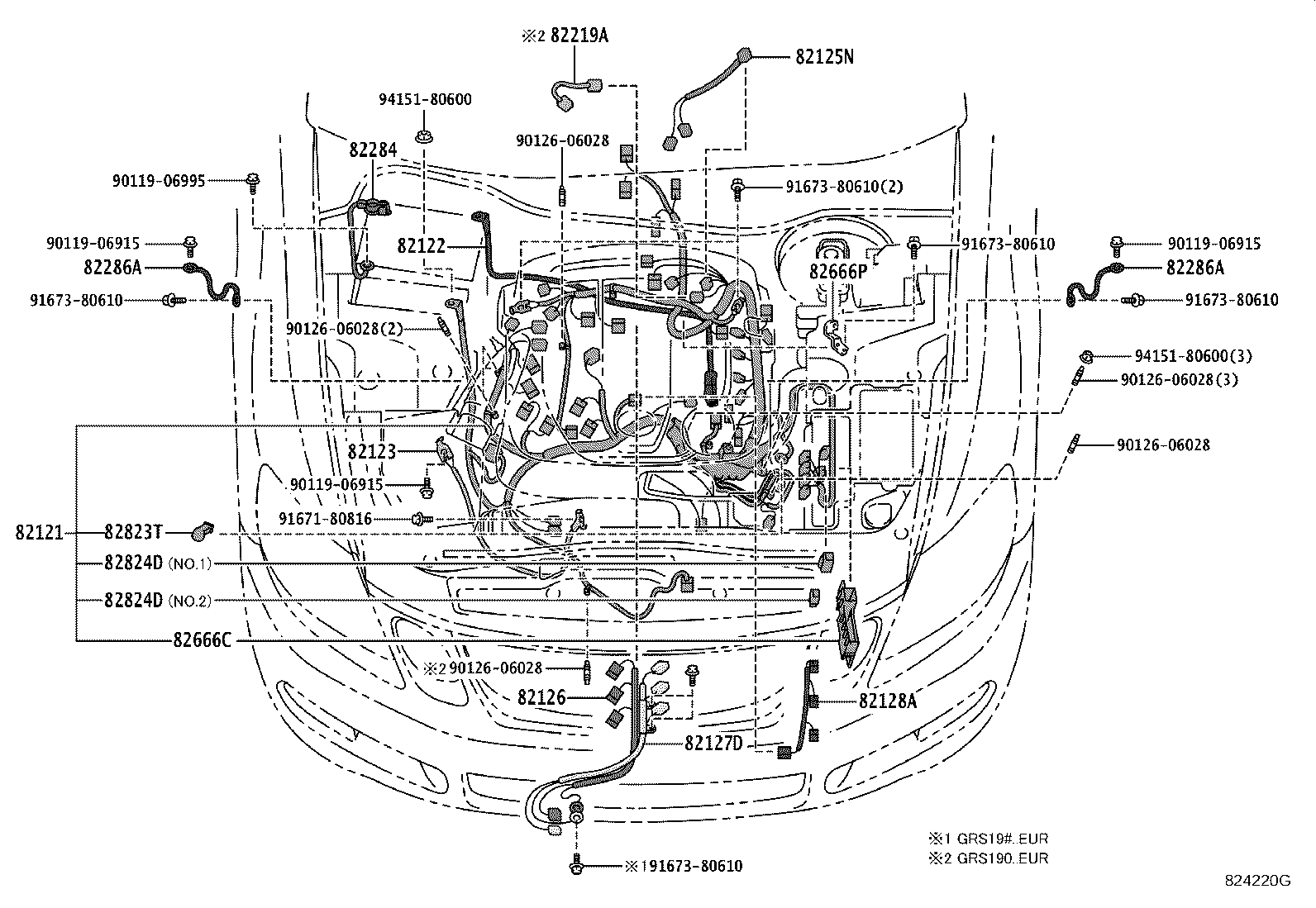 82151-30B00 WIRE, FRONT DOOR, RH product image