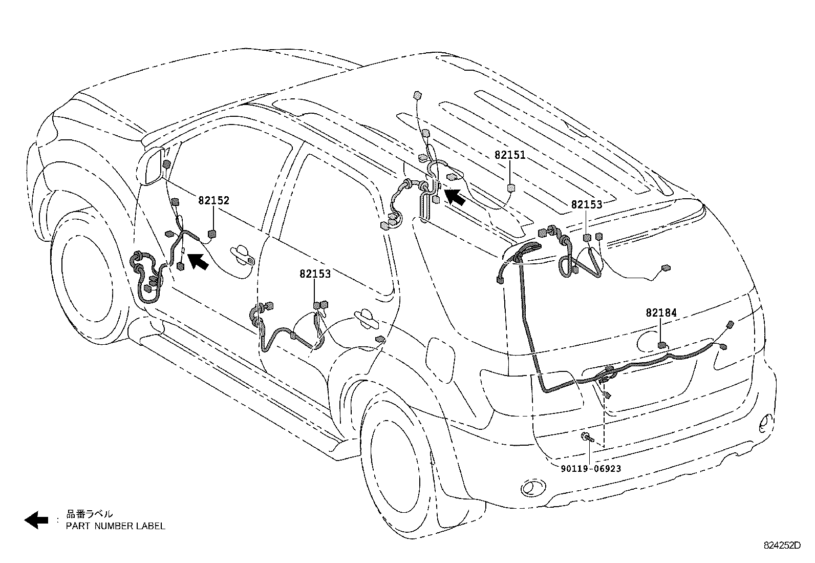 82121-0K591 WIRE, ENGINE product image