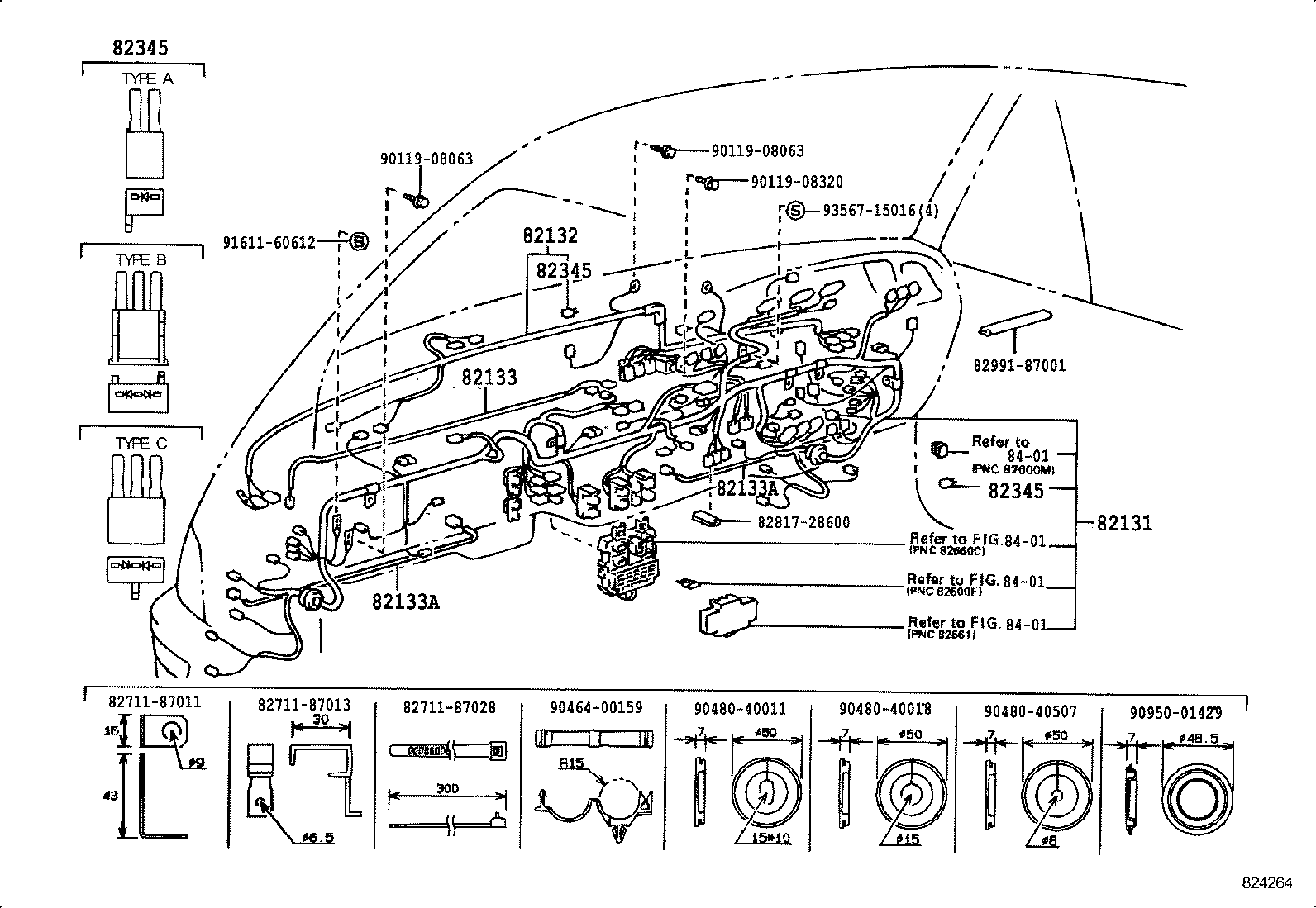 82122-28150 WIRE, ENGINE, NO.2 product image