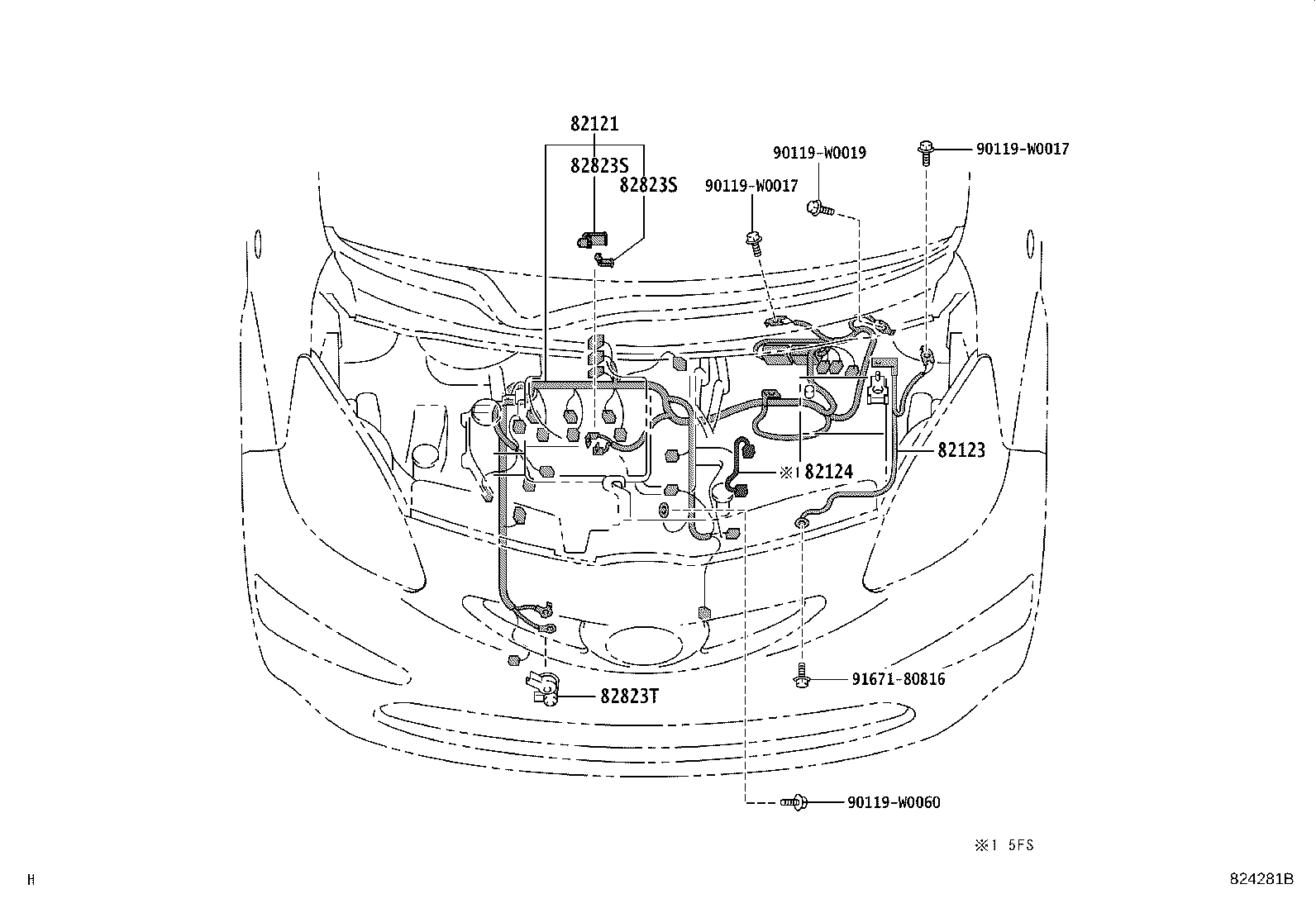 82817-0H080 PROTECTOR, WIRING HARNESS, NO.1 product image