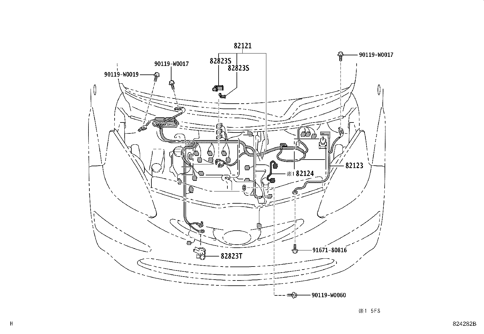 82817-0H080 PROTECTOR, WIRING HARNESS, NO.1 product image