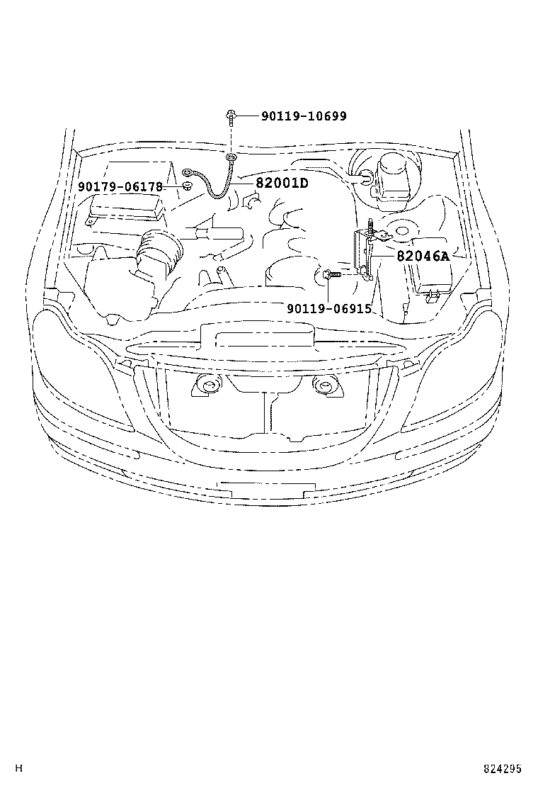 82151-0N010 WIRE, FRONT DOOR, RH product image