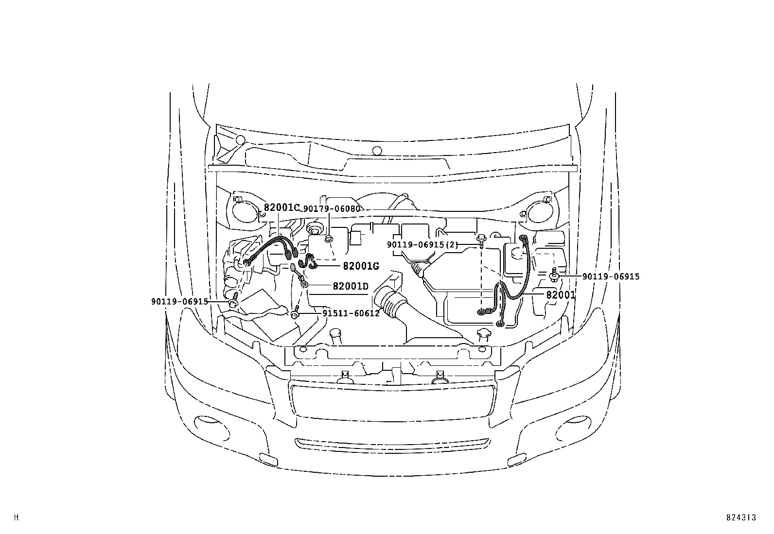 82817-48580 PROTECTOR, WIRING HARNESS, NO.6 product image