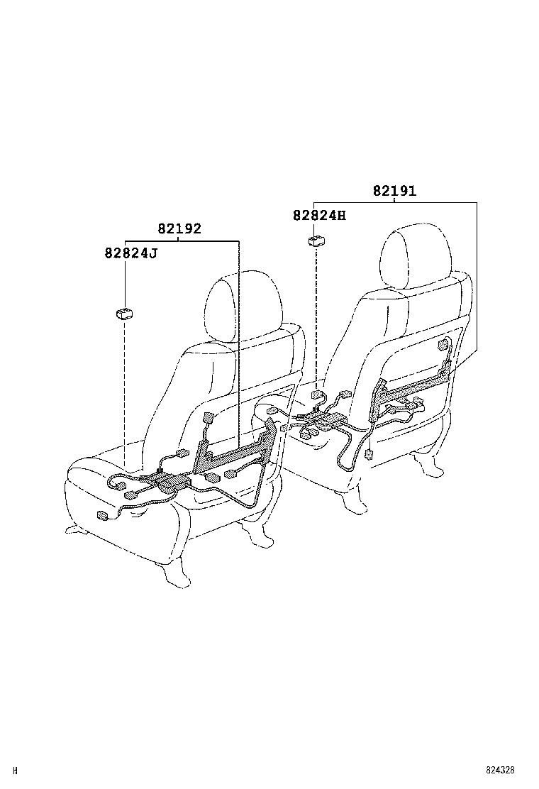 82142-48130 WIRE, INSTRUMENT PANEL, NO.2 product image