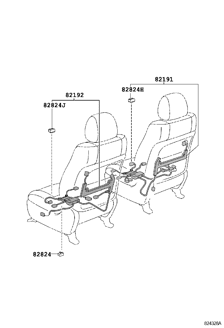 82142-48040 WIRE, INSTRUMENT PANEL, NO.2 product image