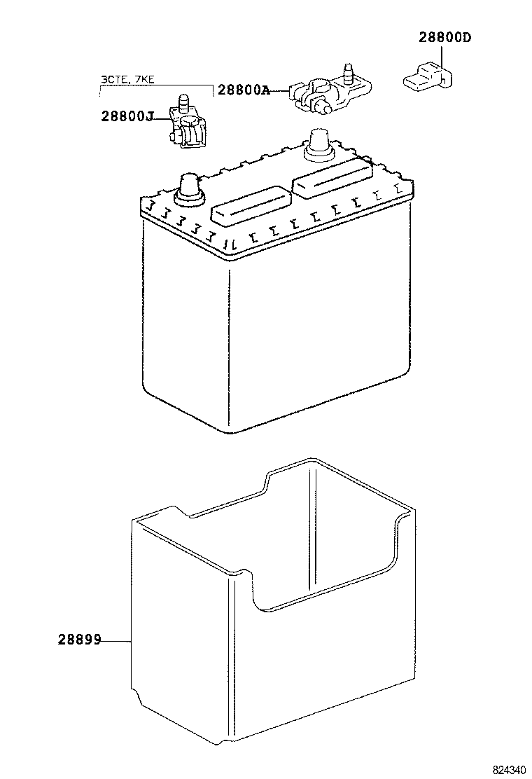 28899-64130 INSULATOR, BATTERY product image