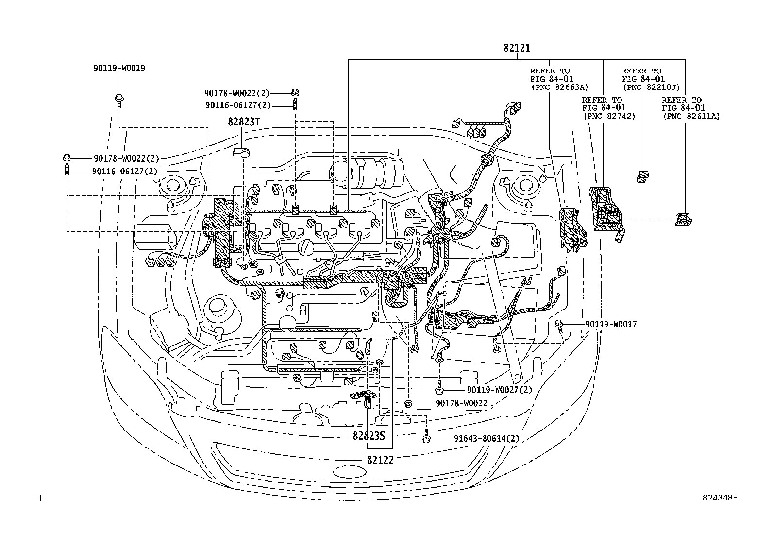 82817-05310 PROTECTOR, WIRING HARNESS, NO.12 product image