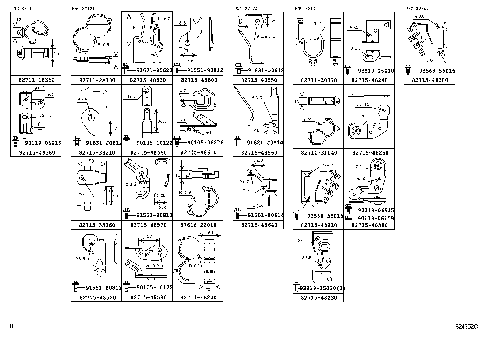 82142-48130 WIRE, INSTRUMENT PANEL, NO.2 product image