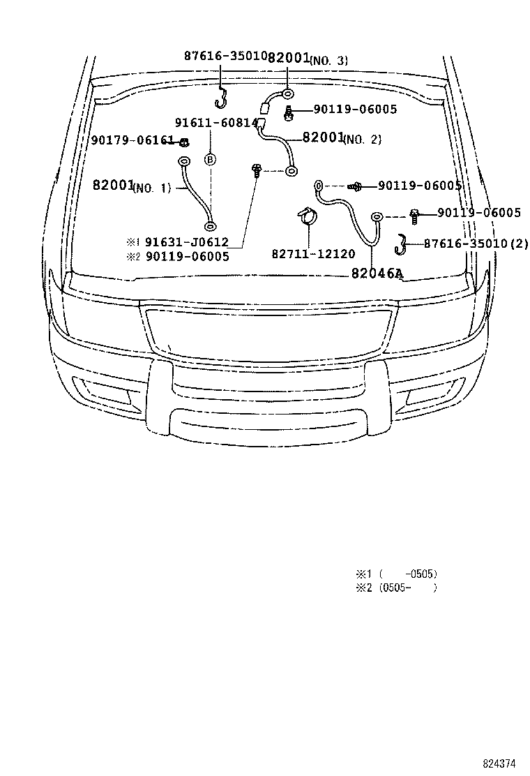 82817-60440 PROTECTOR, WIRING HARNESS, NO.2 product image