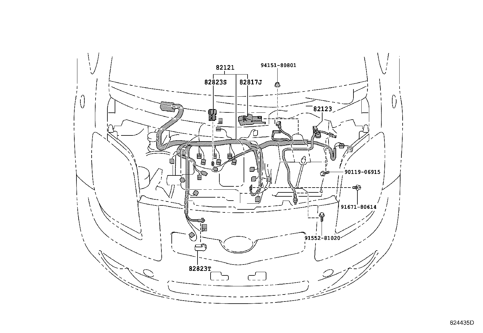 82817-52620 PROTECTOR, WIRING HARNESS, NO.9 product image