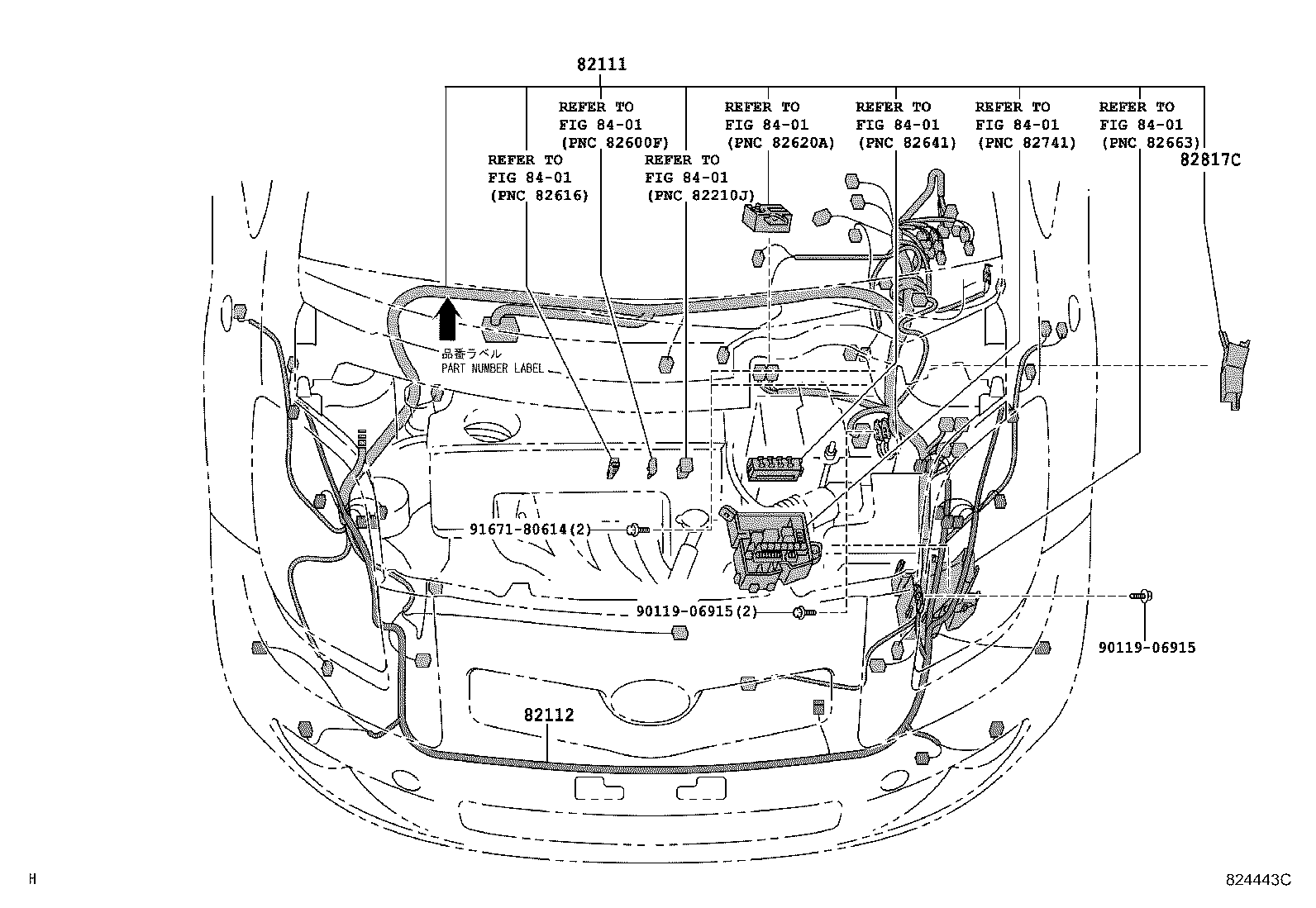 82111-52D30 WIRE, ENGINE ROOM MAIN product image