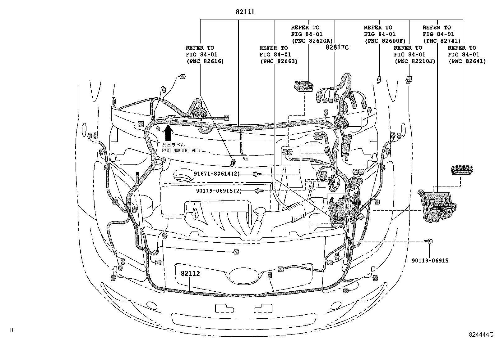 82111-52D30 WIRE, ENGINE ROOM MAIN product image