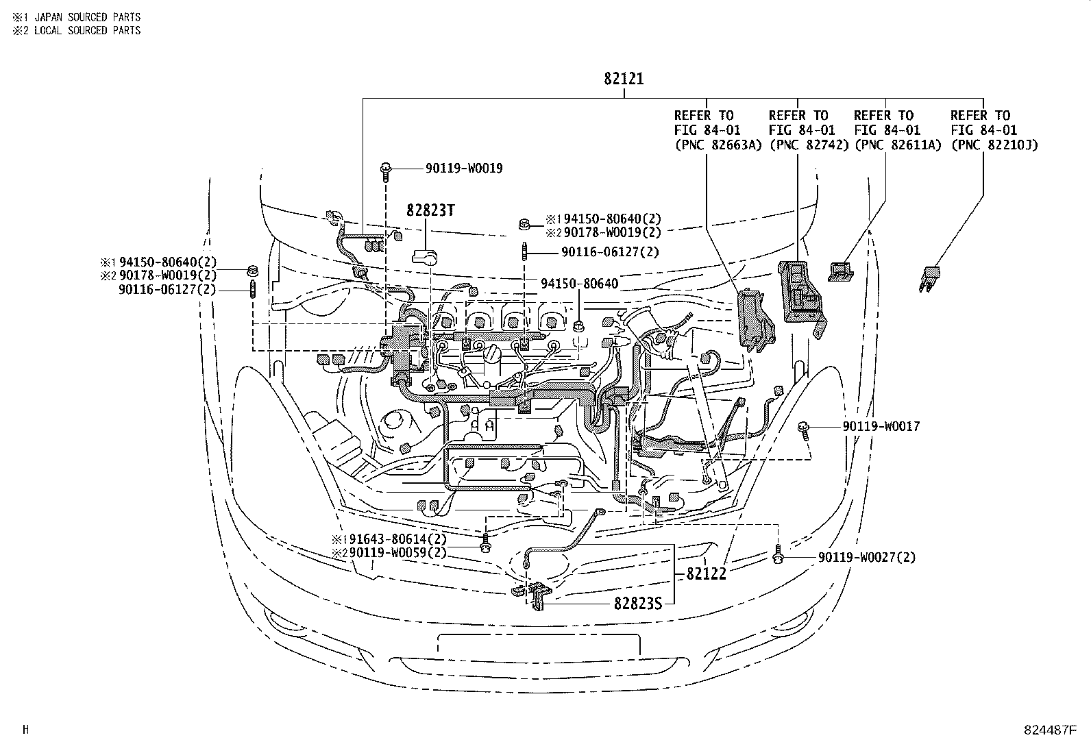 82817-0F010 PROTECTOR, WIRING HARNESS, NO.1 product image
