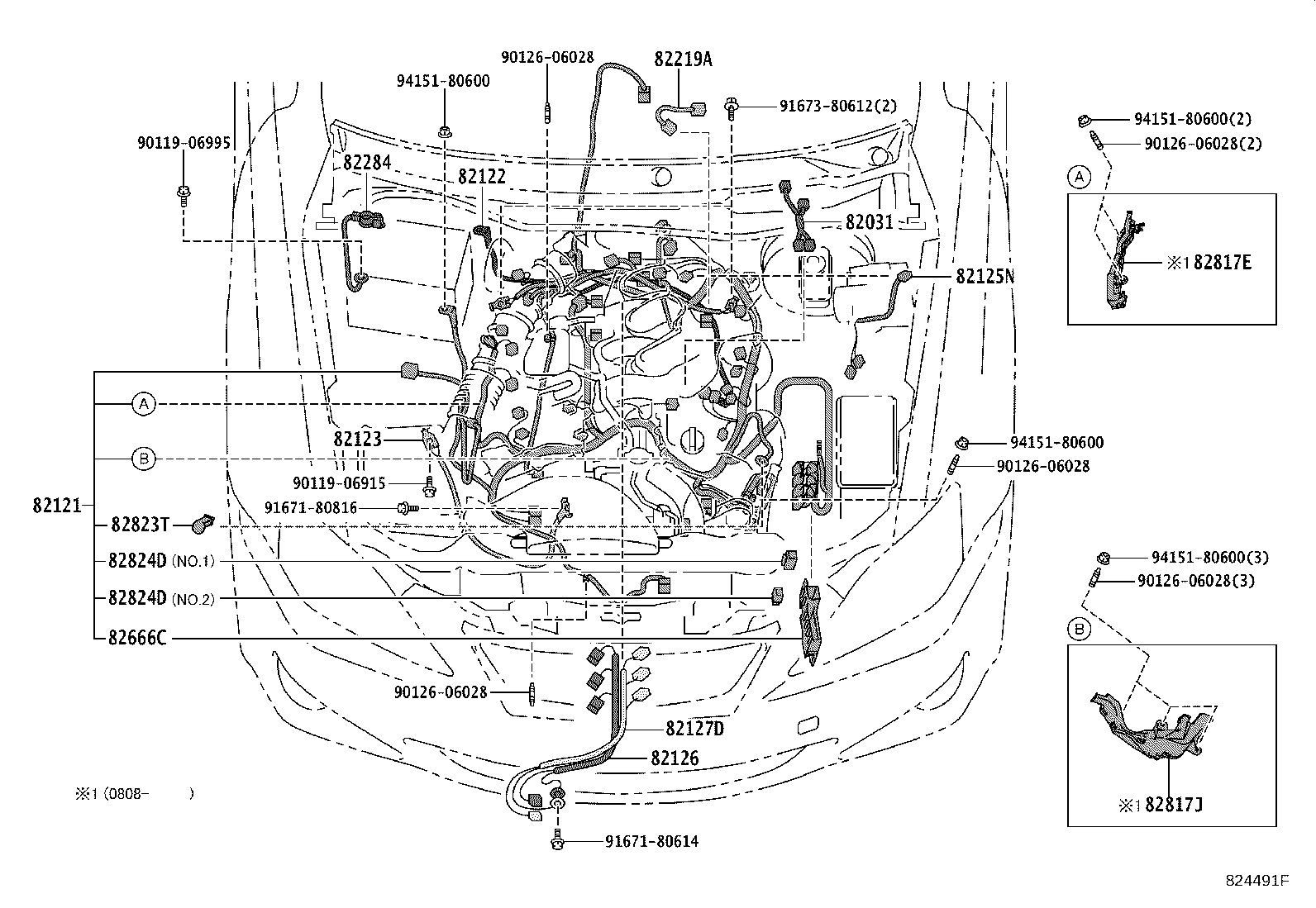 82817-30B70 PROTECTOR, WIRING HARNESS, NO.2 product image