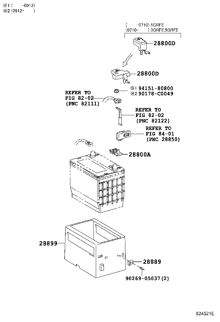 28899-0P010 INSULATOR, BATTERY product image
