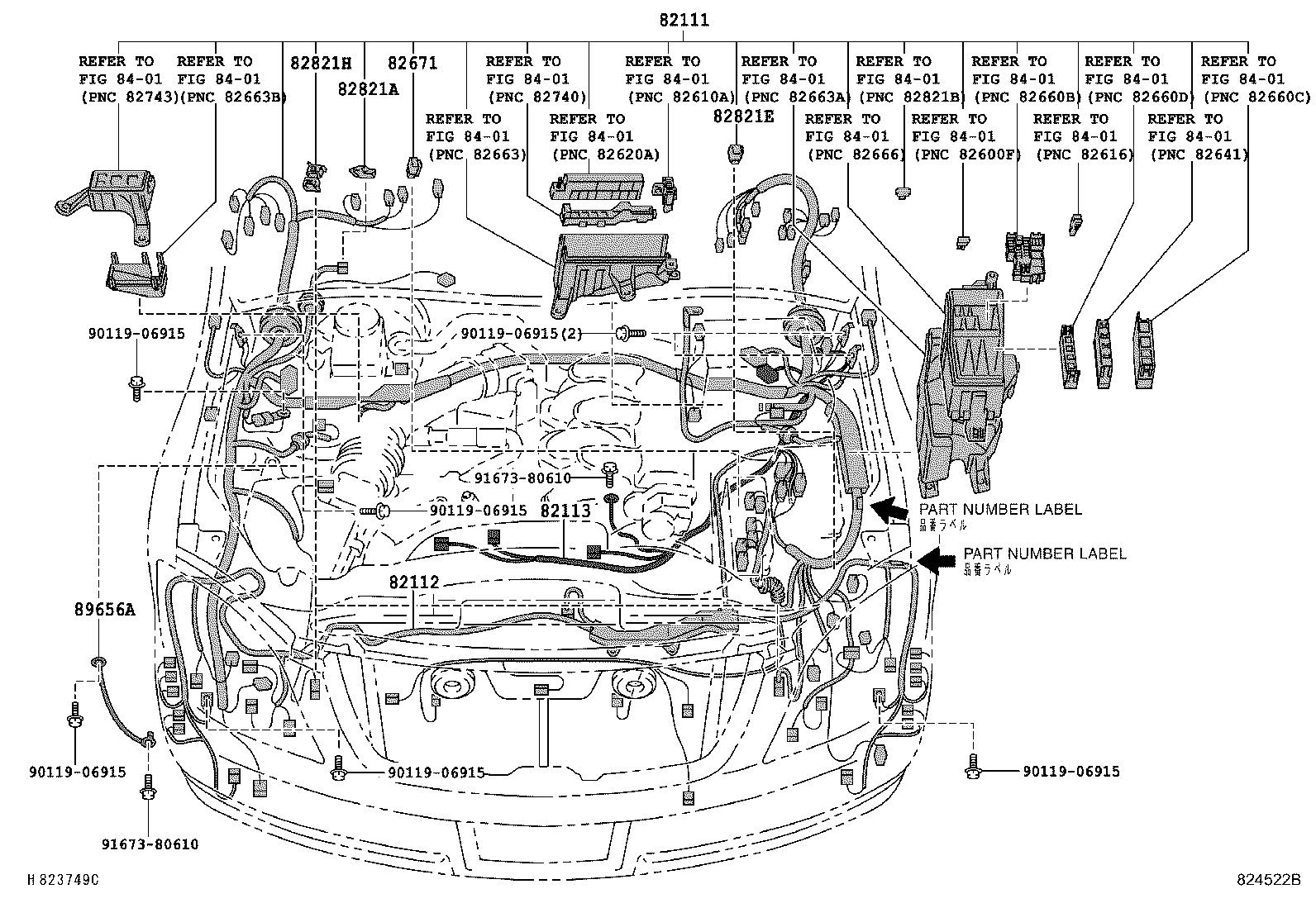 82191-30150 WIRE, FRONT SEAT, RH product image