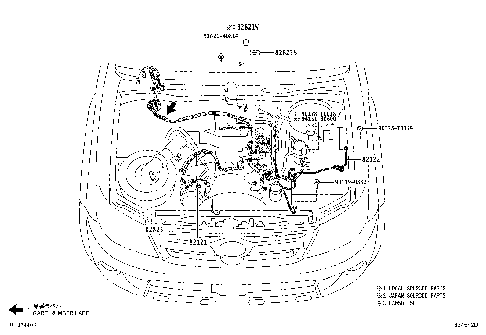 82121-0K591 WIRE, ENGINE product image