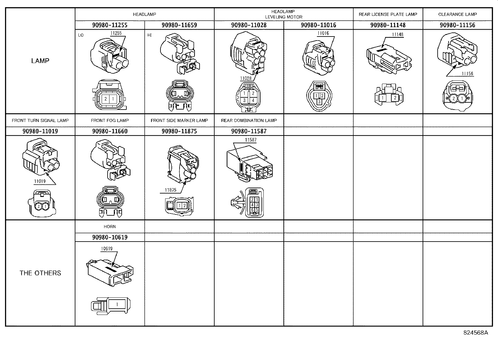 82142-0P010 WIRE, INSTRUMENT PANEL, NO.2 product image