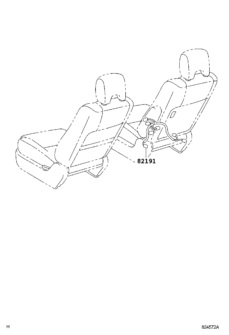 82142-68010 WIRE, INSTRUMENT PANEL, NO.2 product image