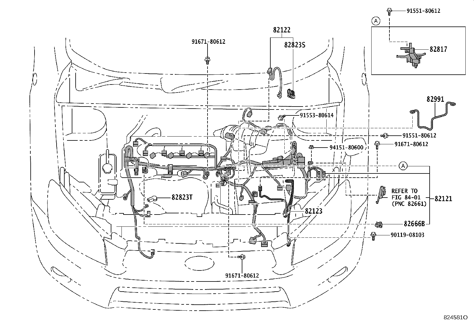 82153-42140 WIRE, REAR DOOR, NO.1 product image
