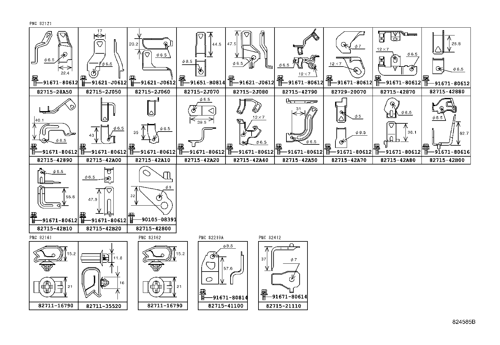 82153-42140 WIRE, REAR DOOR, NO.1 product image