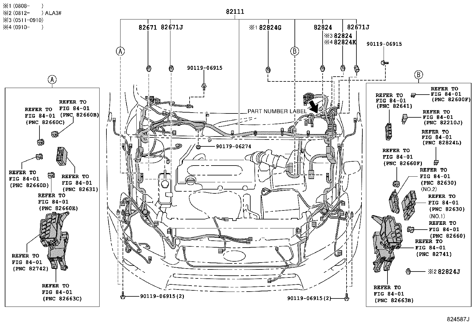 82817-42480 PROTECTOR, WIRING HARNESS, NO.1 product image