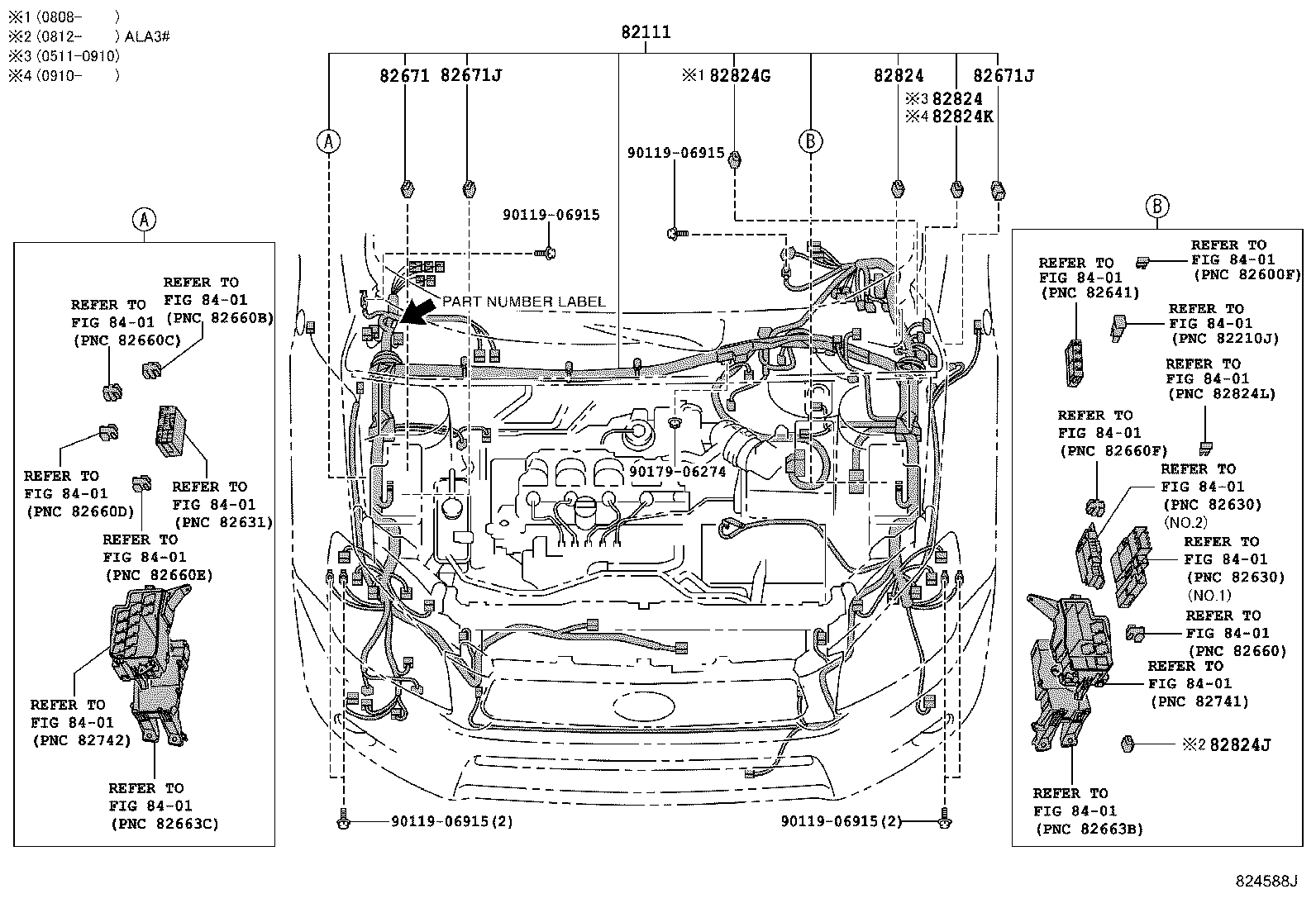 82817-42480 PROTECTOR, WIRING HARNESS, NO.1 product image