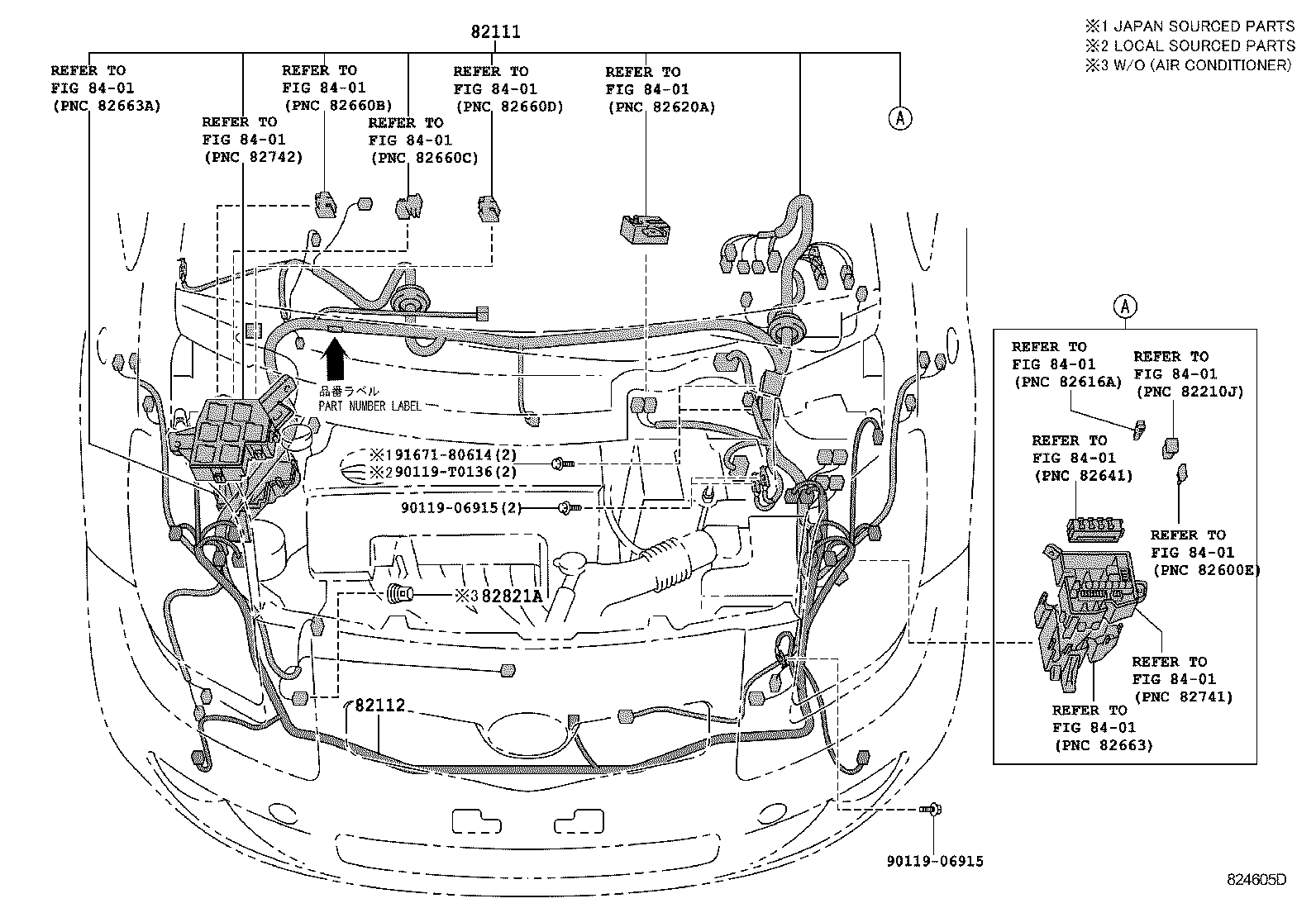 82121-0D820 WIRE, ENGINE product image