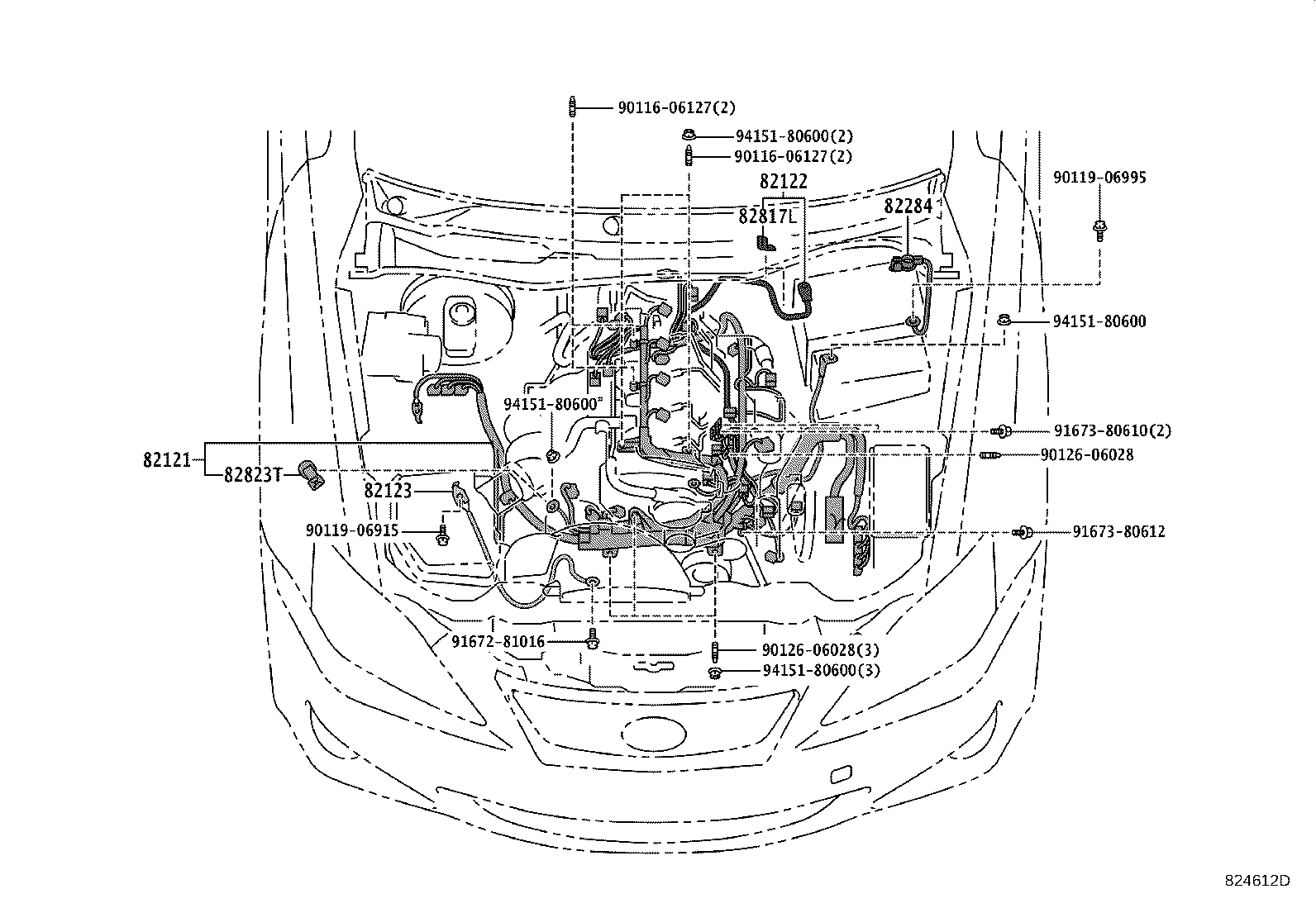82817-30B70 PROTECTOR, WIRING HARNESS, NO.2 product image