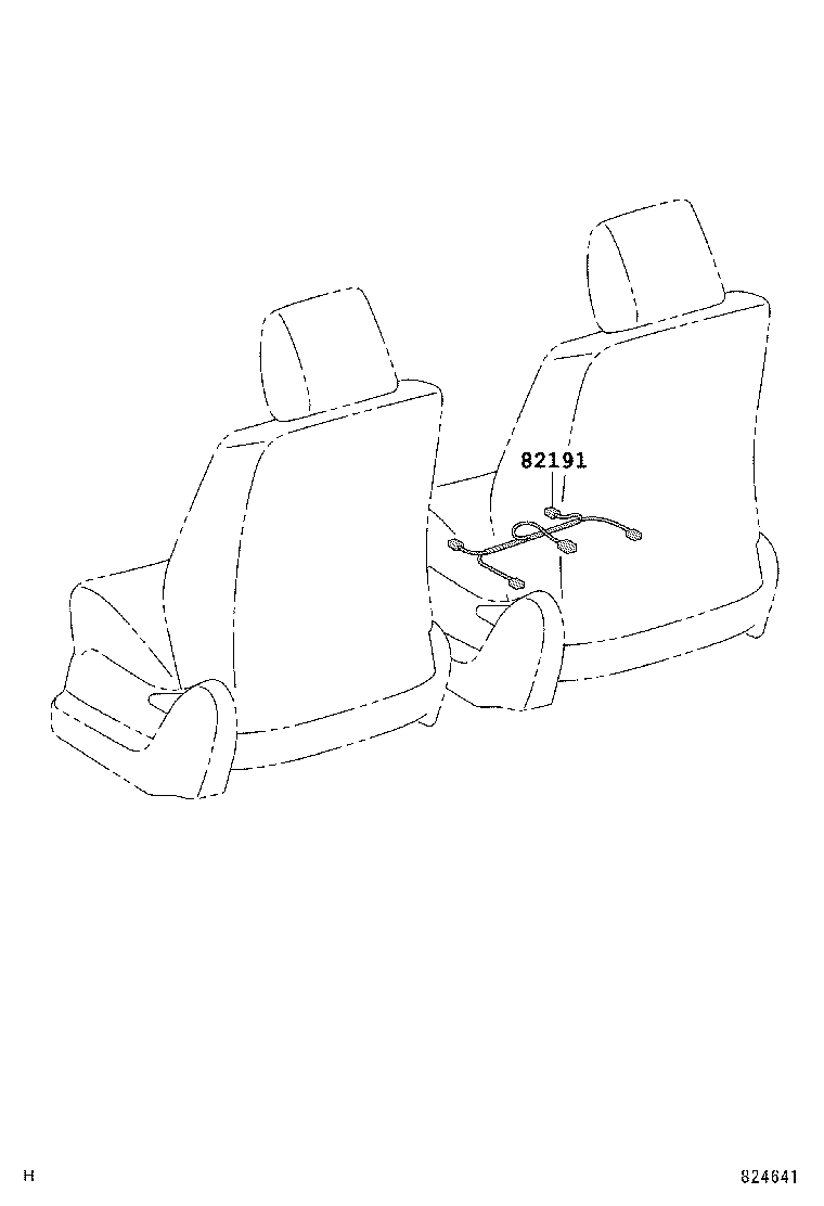 82142-52290 WIRE, INSTRUMENT PANEL, NO.2 product image