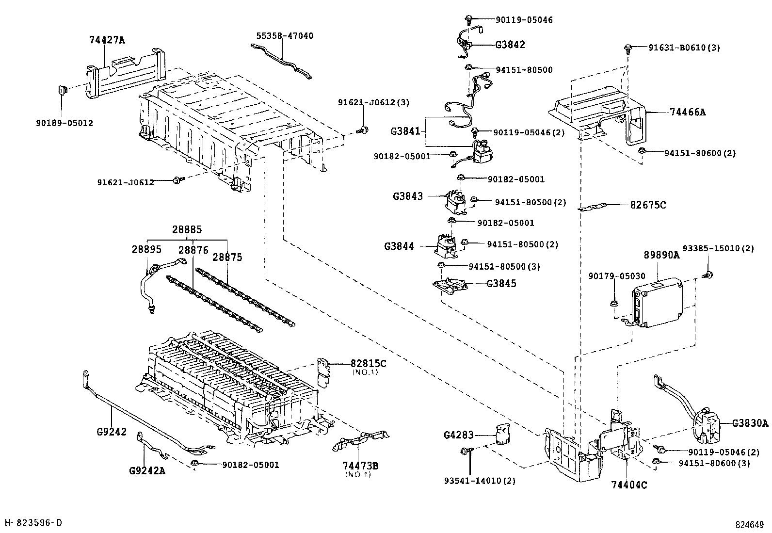 74405-47050 COVER SUB-ASSY, BATTERY product image