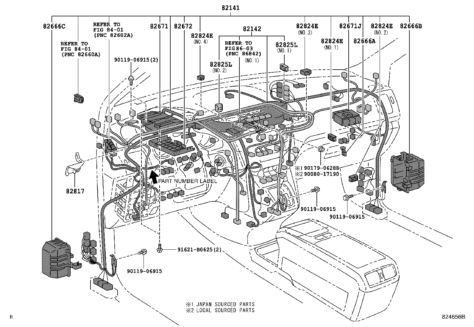 82817-48270 PROTECTOR, WIRING HARNESS, NO.1 product image