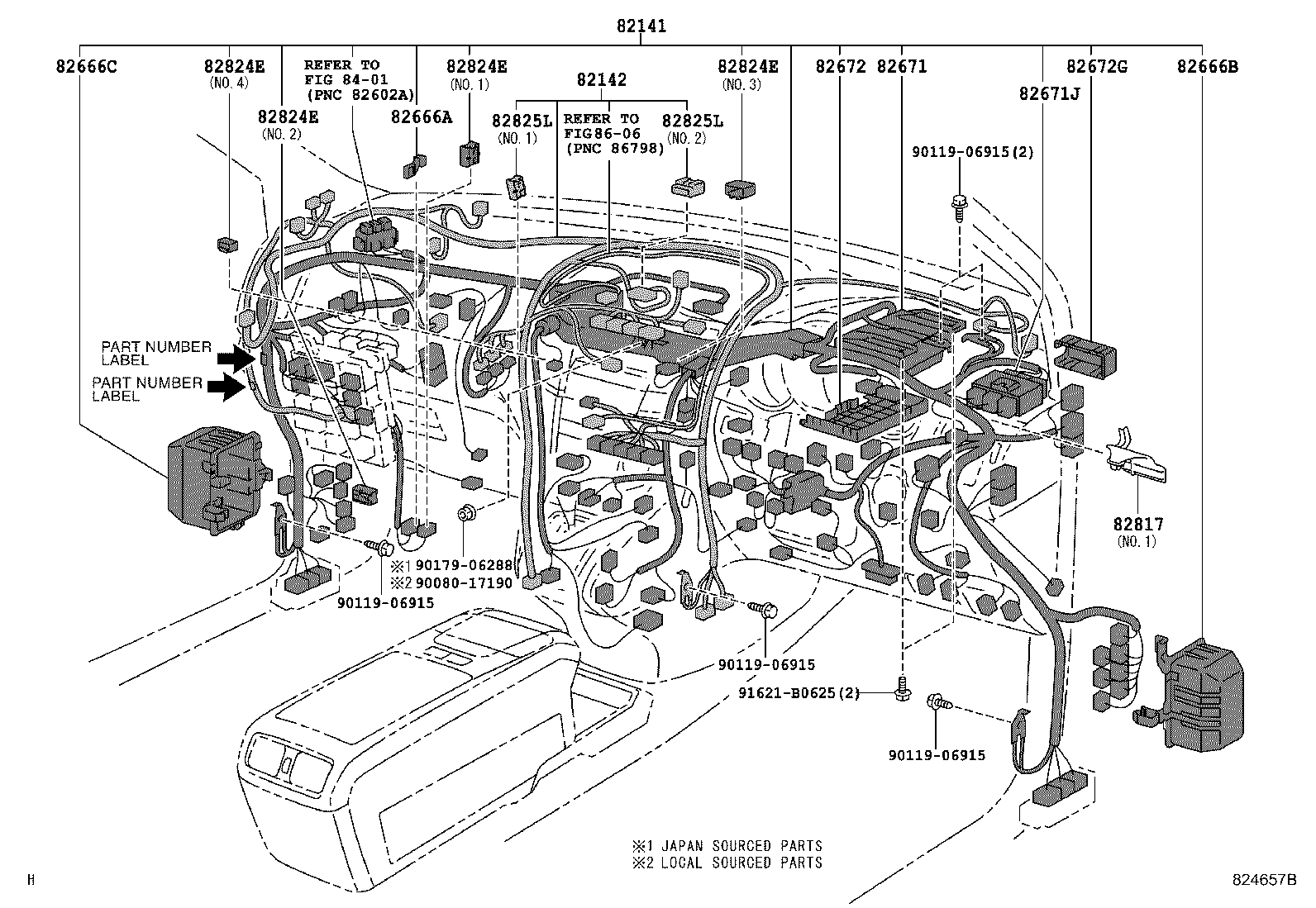 82817-48270 PROTECTOR, WIRING HARNESS, NO.1 product image