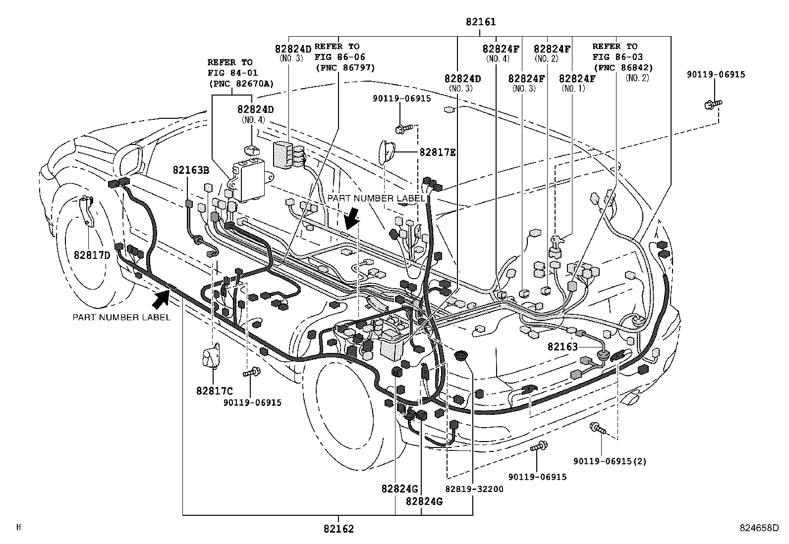82817-48270 PROTECTOR, WIRING HARNESS, NO.1 product image