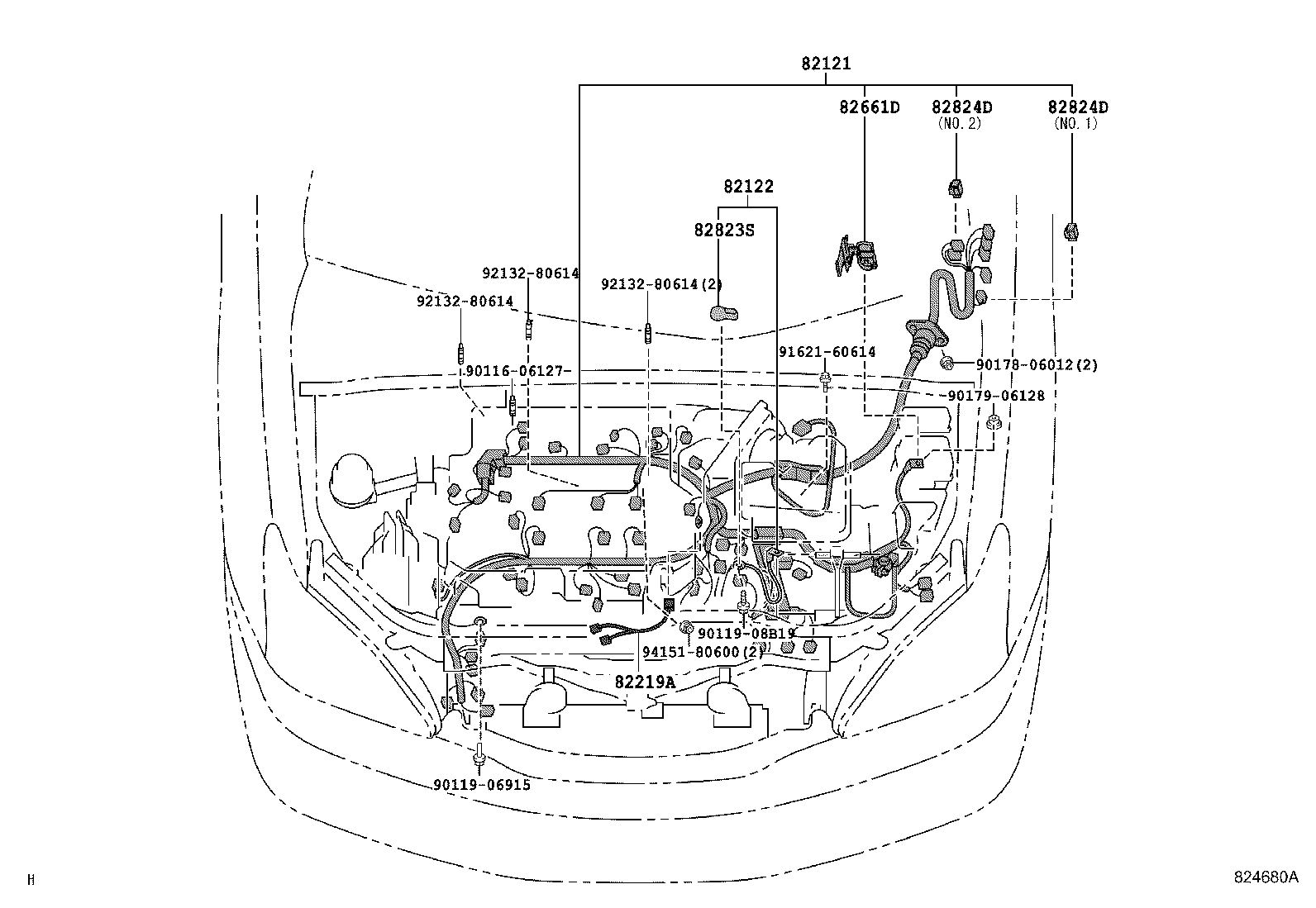 82817-48270 PROTECTOR, WIRING HARNESS, NO.1 product image