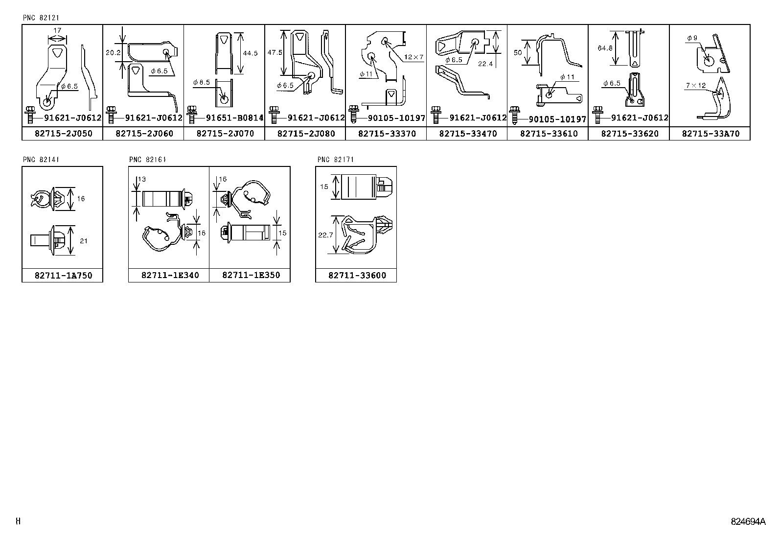 82142-33400 WIRE, INSTRUMENT PANEL, NO.2 product image