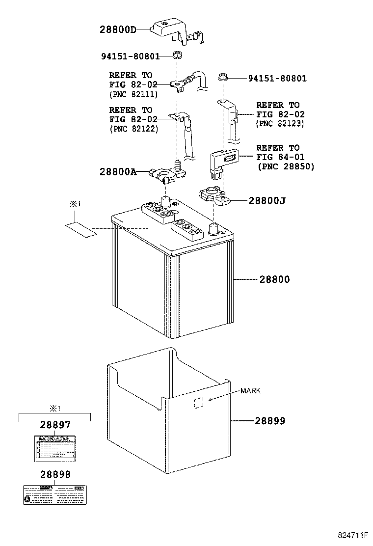 28899-28040 INSULATOR, BATTERY product image