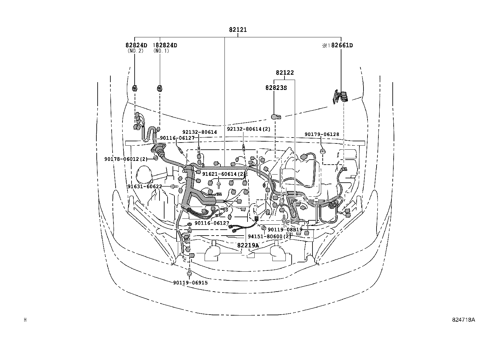 82817-48270 PROTECTOR, WIRING HARNESS, NO.1 product image