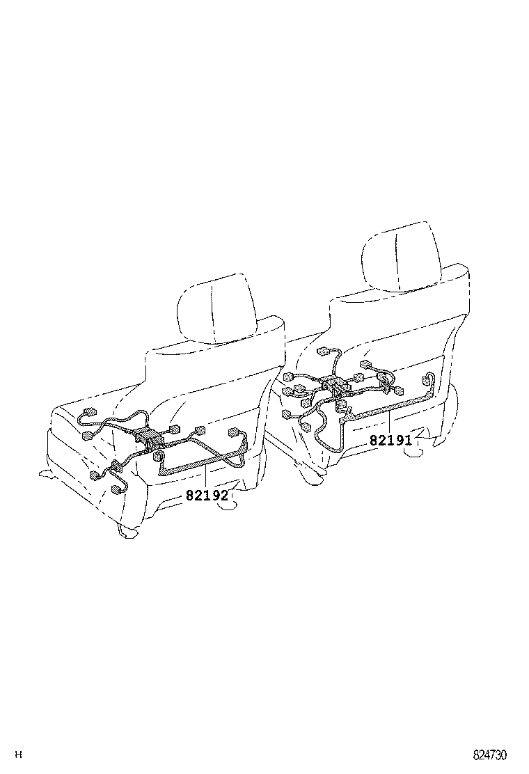82142-33360 WIRE, INSTRUMENT PANEL, NO.2 product image