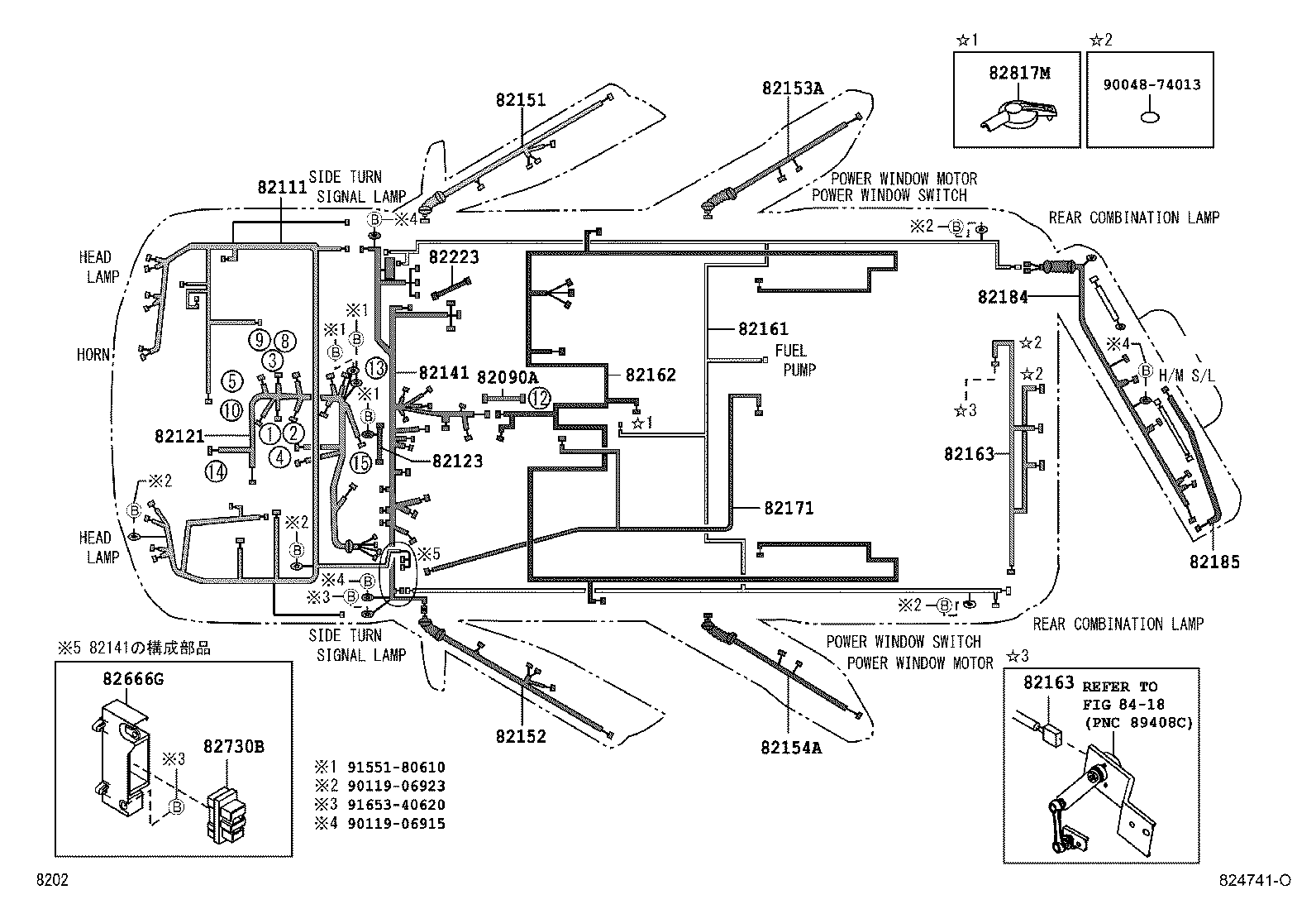 82090-B4010 WIRE ASSY, EXTENSION product image