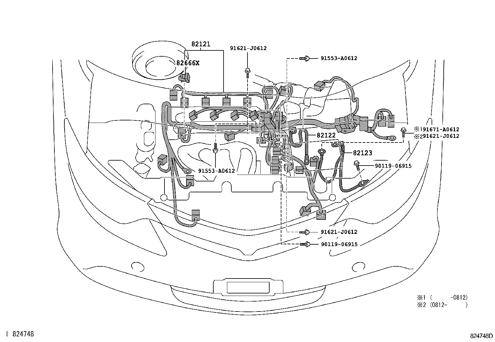 82113-28191 WIRE, ENGINE ROOM, NO.3 product image