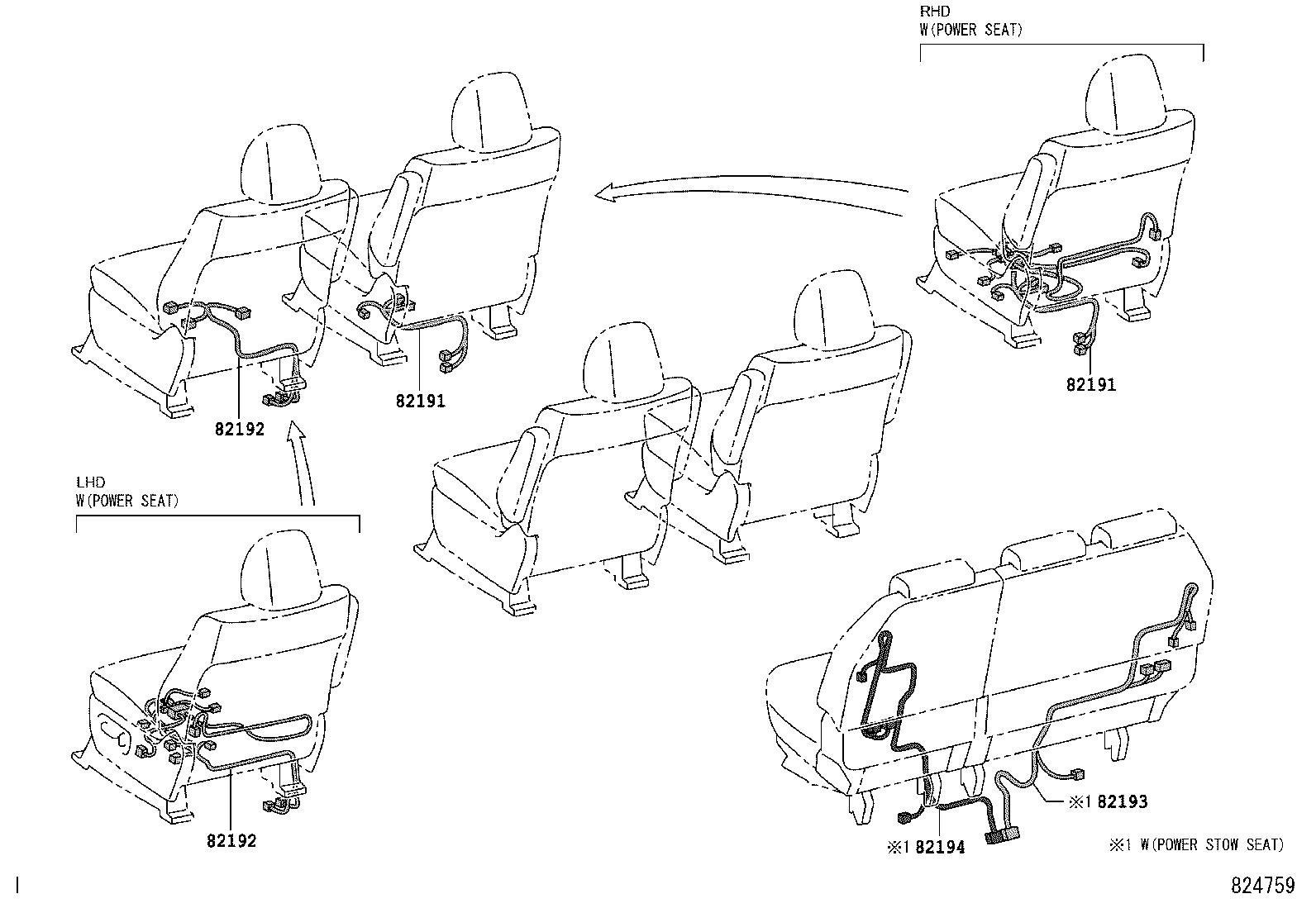 82142-28040 WIRE, INSTRUMENT PANEL, NO.2 product image