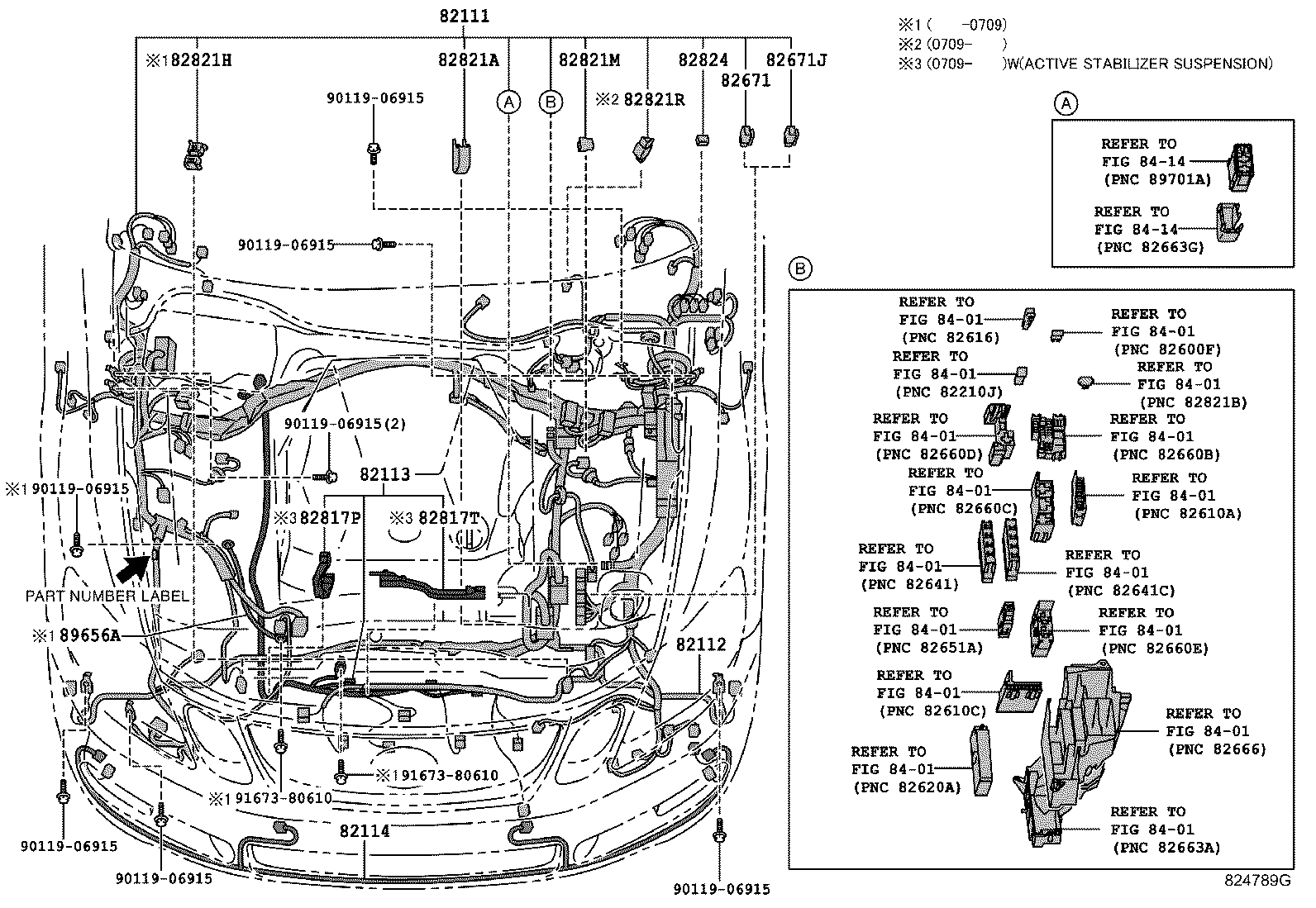 Toyota 82161-30M02 WIRE, FLOOR