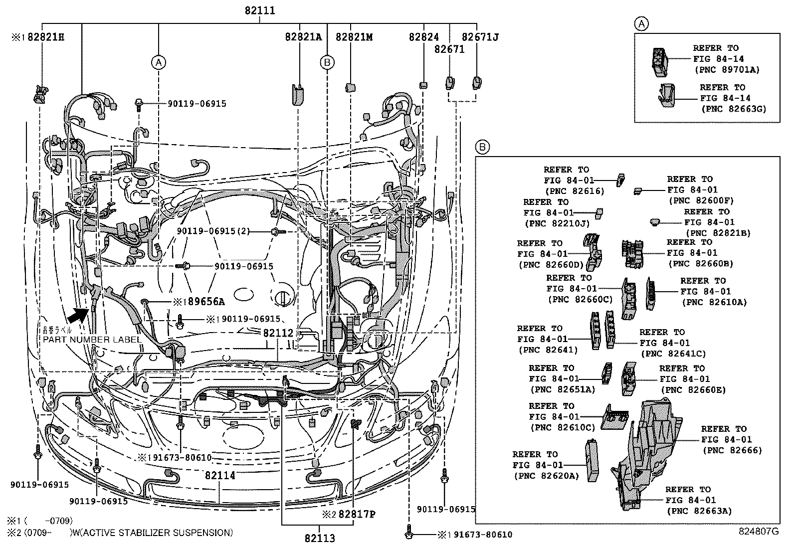 82113-30670 WIRE, ENGINE ROOM, NO.3 product image