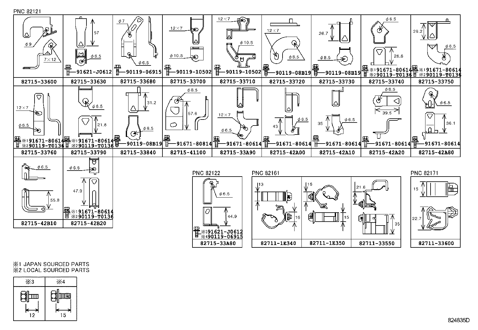 82142-06280 WIRE, INSTRUMENT PANEL, NO.2 product image