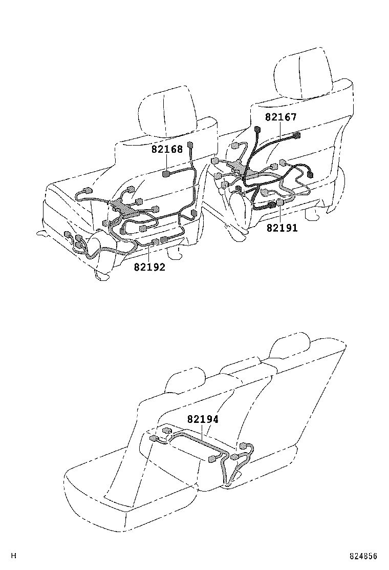 82142-06280 WIRE, INSTRUMENT PANEL, NO.2 product image