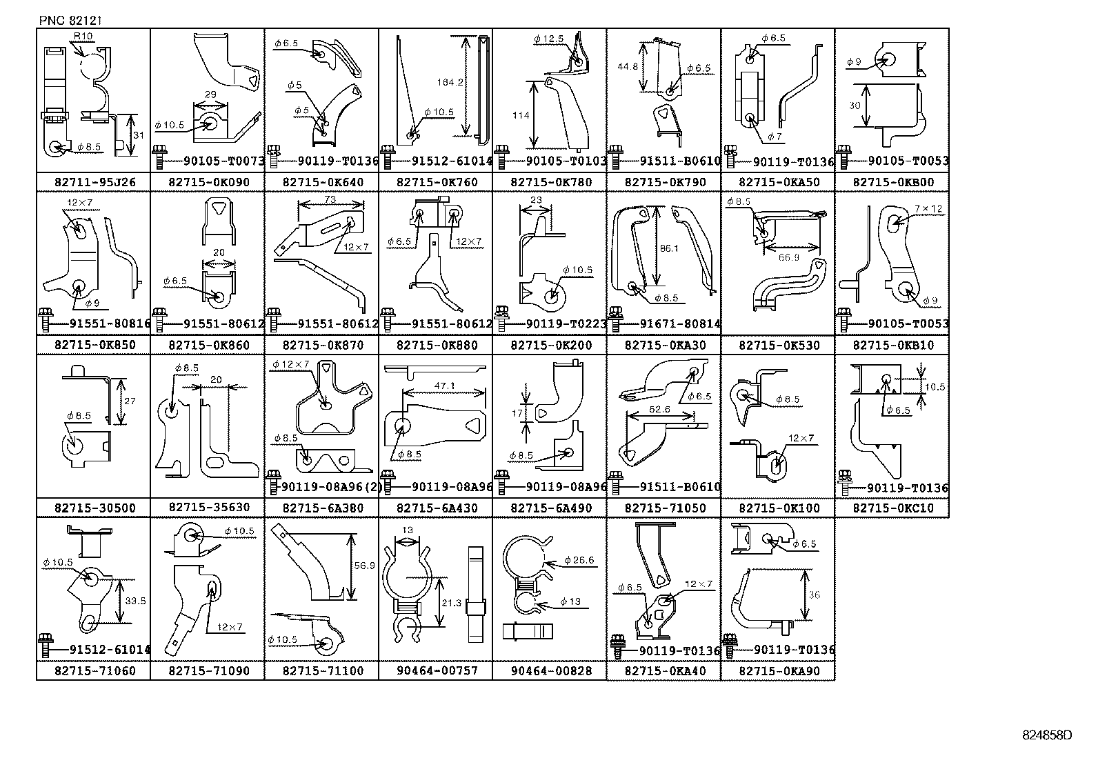 Thumbnail 11 for 82152-0K032